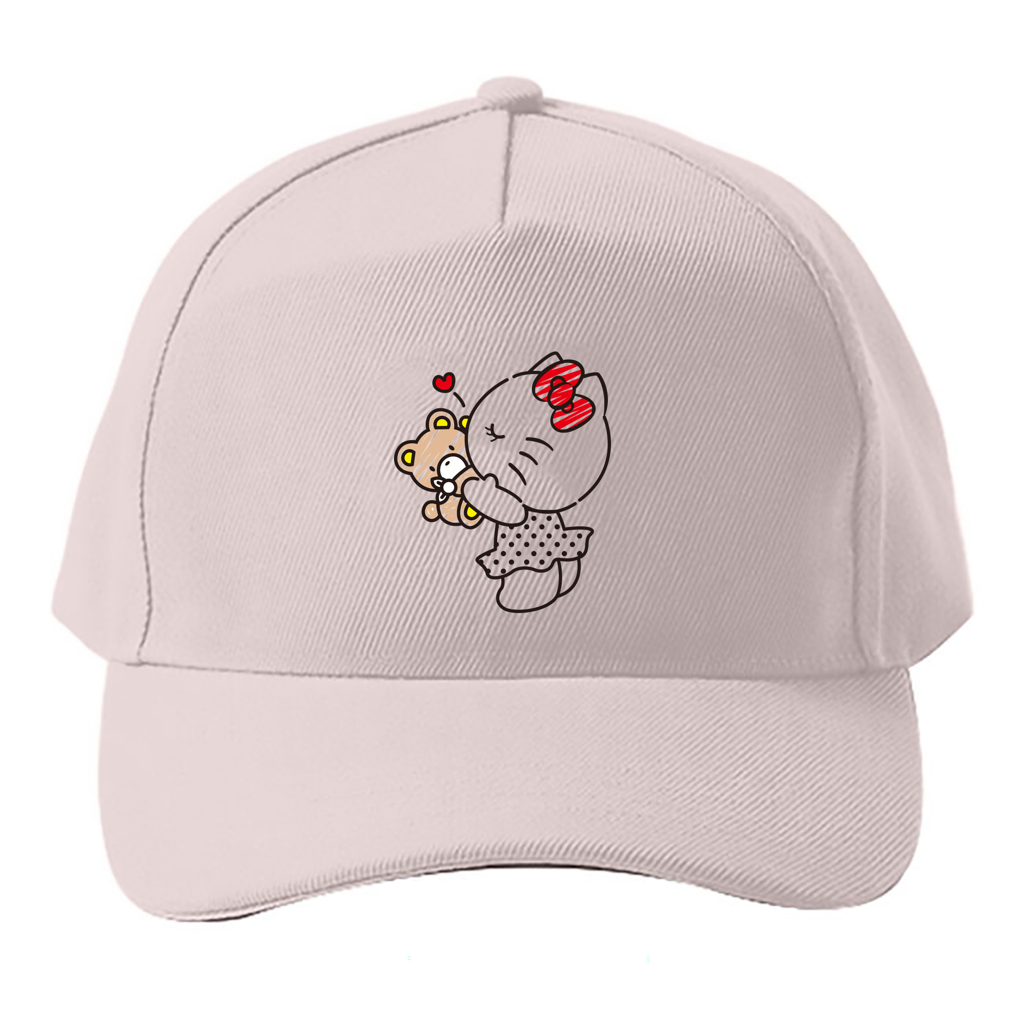 （画像用） Hello Kitty ハローキティ ベースボールキャップ 綿100％ 男女兼用 帽子 スポーツ